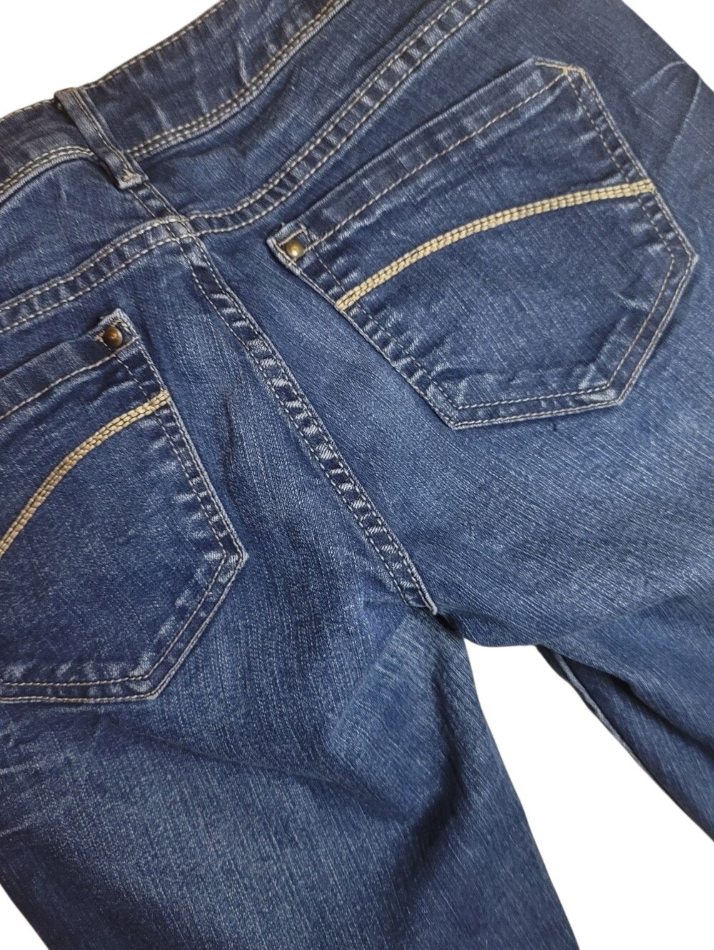 Route 66 Womens Dark Blue Bootcut Jeans 30" Waist